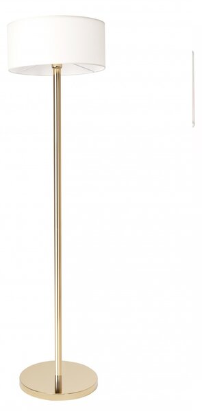 Toolight - Stojacia lampa Cilinder - zlatá/biela - APP966-3F
