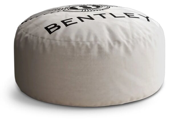 Sablio Taburet Circle Bentley na bielej: 38x48 cm