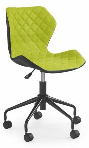 Halmar Detská stolička Matrix, čierna/zelená