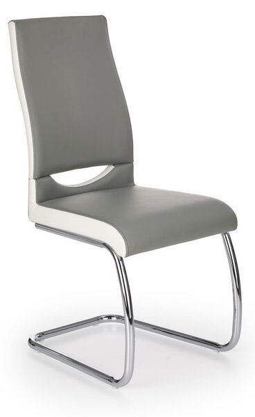Halmar Jedálenská stolička K259, sivo-biela