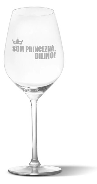Sablio Pohár na víno Som princezná, dilino! 49 cl