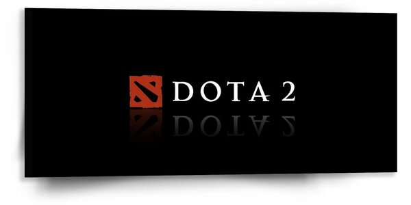 Sablio Obraz DOTA 2 Čierna - 110x50 cm