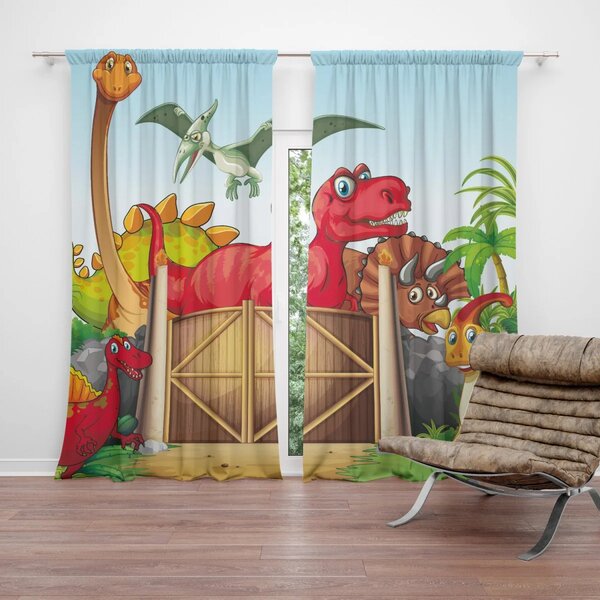Sablio Záves Dinosauři 4: 2 ks 140x250 cm