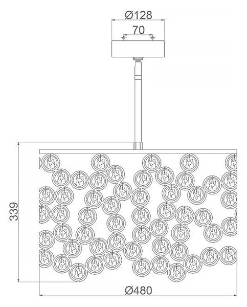 ZÁVESNÉ SVIETIDLO, 48.3/52 cm Elstead Lighting - Interiérové svietidlá