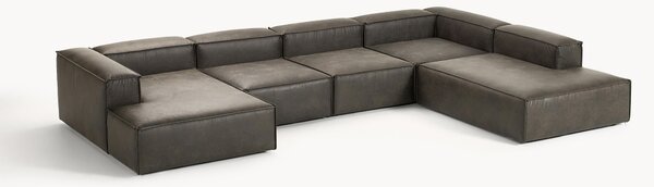 XL modulárna pohovka z recyklovanej kože Lennon