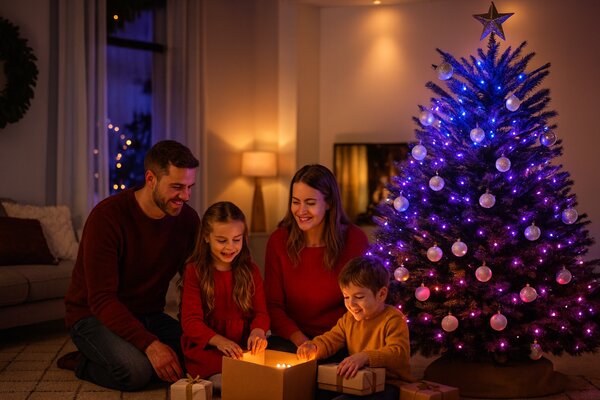 8720169246621 PHILIPS HUE White and Color Ambiance Festavia string lights - vianočná svetelná reťaz 250 LED 20m 2000-6500K+RGB IP44/IP54 čierna