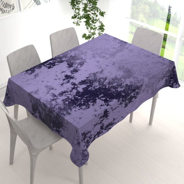 Biante Zamatový obdĺžnikový obrus Diana DI-006 Tmavo fialový 50x100 cm