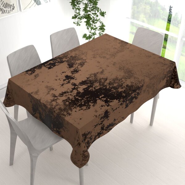 Biante Zamatový obdĺžnikový obrus Diana DI-004 Tmavo hnedý 60x100 cm