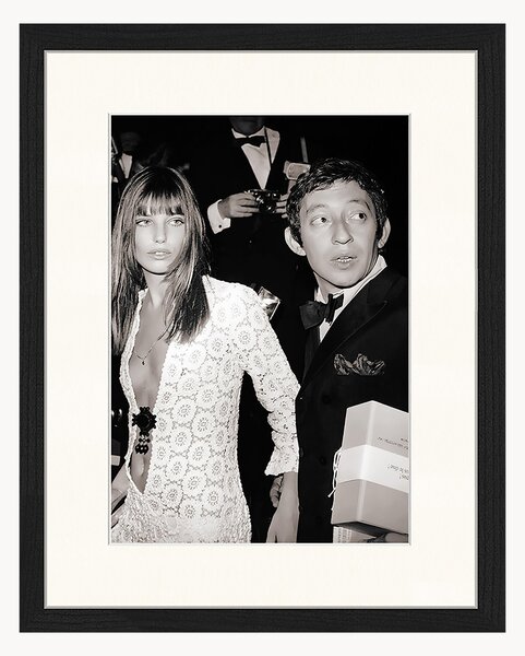 Zarámovaná fotografia Serge Gainsbourg & Jane Birkin