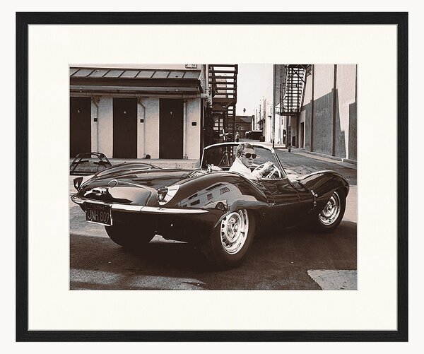 Fotografia v ráme Steve McQueen in His Jaguar