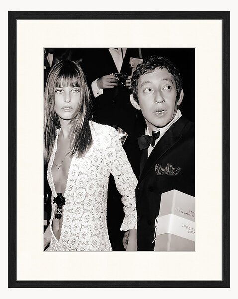 Zarámovaná fotografia Serge Gainsbourg & Jane Birkin