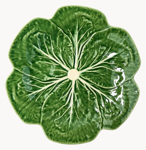 Ručne maľované plytké taniere Cabbage, 2 ks