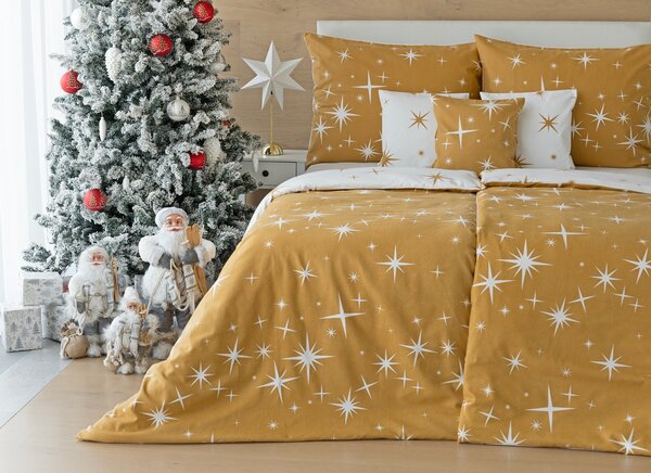 Obliečky Arietta Gold Bavlna deluxe 1x 140/200, 1x 70/90