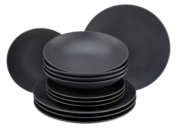 JEDÁLENSKÝ SERVIS Soft Touch Black 12-dielne Creatable - Online Only bytové doplnky, Online Only