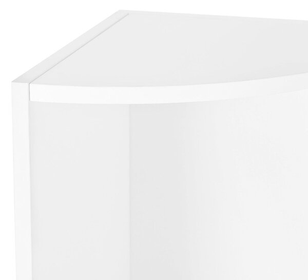 ROHOVÝ REGÁL, biela, 30/129,5/30 cm Boxxx - Online Only drobný nábytok, Online Only