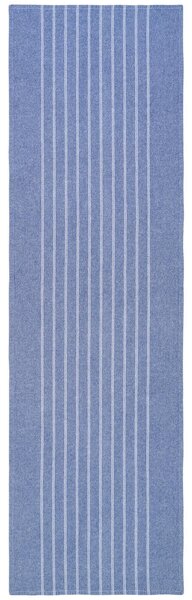 ÚZKY OBRUS, 45/150 cm, modrá, biela Novel - Textil do domácnosti
