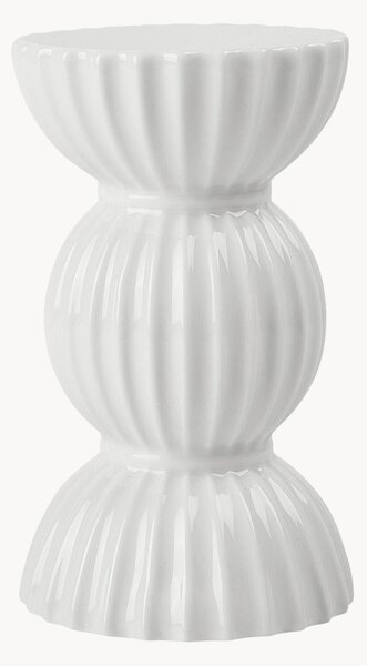 Porcelánový svietnik so štruktúrovaným povrchom Tura