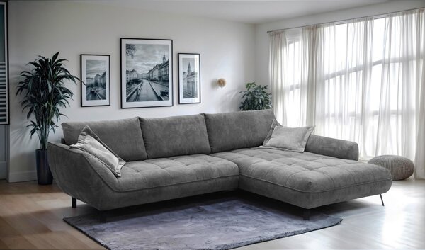 ROHOVÁ SEDAČKA, textil, antracitová MID.YOU - Sedačky, Online Only