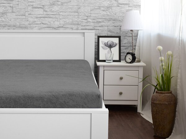 XPOSE® Froté plachta Exclusive - tmavo sivá 200x220 cm