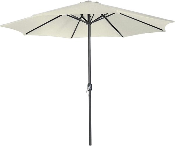 MIADOMODO slnečník s kľučkou 250 cm, krémový
