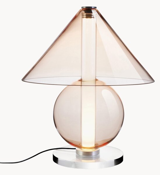 Stmievateľná ručne fúkaná stolová LED-lampa Fragile
