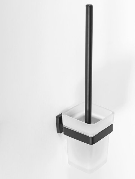 Kovový stojan na WC s kefou 332918 ERLO 05 Black