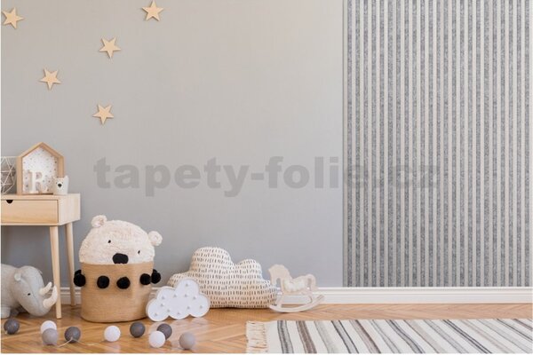 Akustické dekoračné panely dub sonoma 3D lamely na sivom filcovom podklade 270 x 30 cm