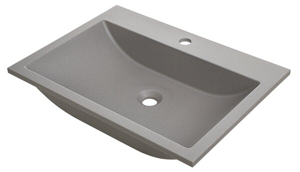 Laveo Albano, granitové umývadlo 600x440x122 mm, šedá, LAV-VGA1510T