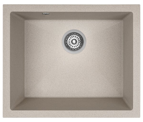 Laveo Ibiza, 1-komorový granitový drez 560x460x220 mm, béžová, LAV-SBI_410U
