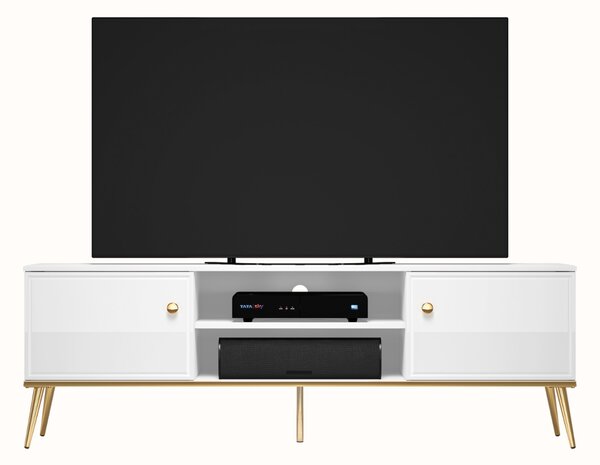 TV STOLÍK BELLINI BIELY VYSOKÝ LESK 160 cm