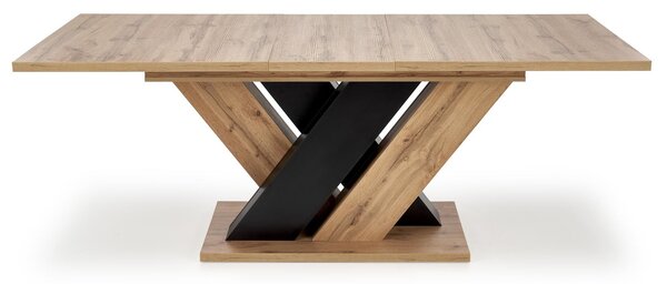 Halmar BRANDON rozkladací stôl 160-200/90 cm dub wotan/čierny