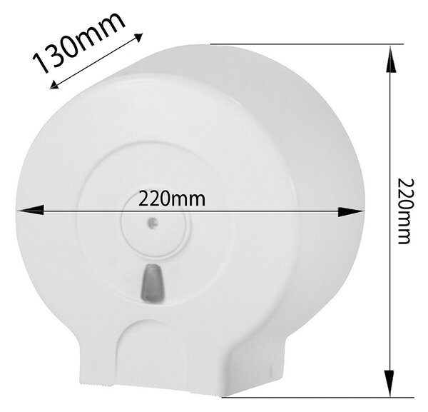 MARPLAST MARPLAST, Zásobník na toaletný papier do Ø 19cm, ABS biela, 693