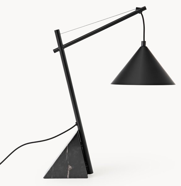 Veľká stolová lampa's mramorovým podstavcom Reyna