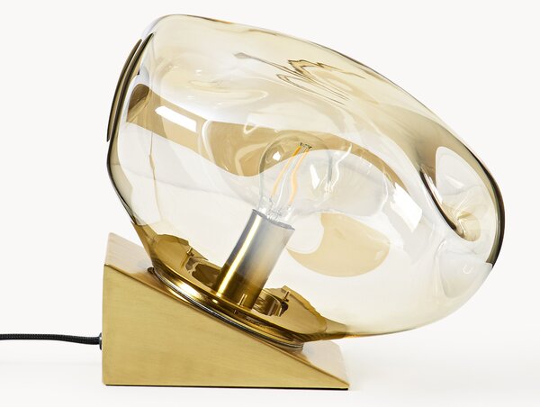 Malá stolová lampa zo skla Amora