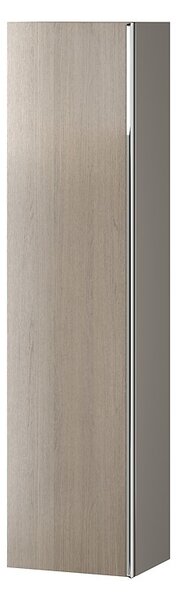 Cersanit Virgo, vysoká skrinka 40x30x160 cm, dub šedý s chrómovými úchytkami, S522-034