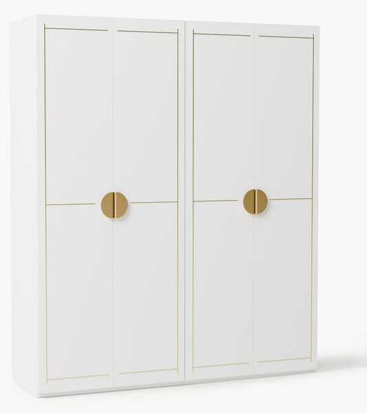 Modulárna šatníková skriňa's krídlovými dverami Denise, Š 200 cm, rôzne veľkosti
