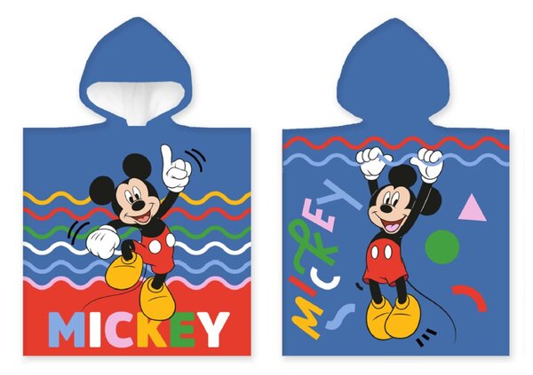 Carbotex Detské pončo 50x110 cm - Happy Mickey Mouse