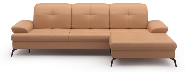 ROHOVÁ SEDAČKA, textil, koža, cappuccino Sit & More - Sedačky, Online Only
