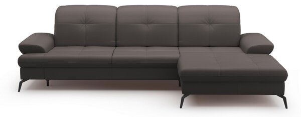 ROHOVÁ SEDAČKA, textil, koža, mokka Sit & More - Sedačky, Online Only