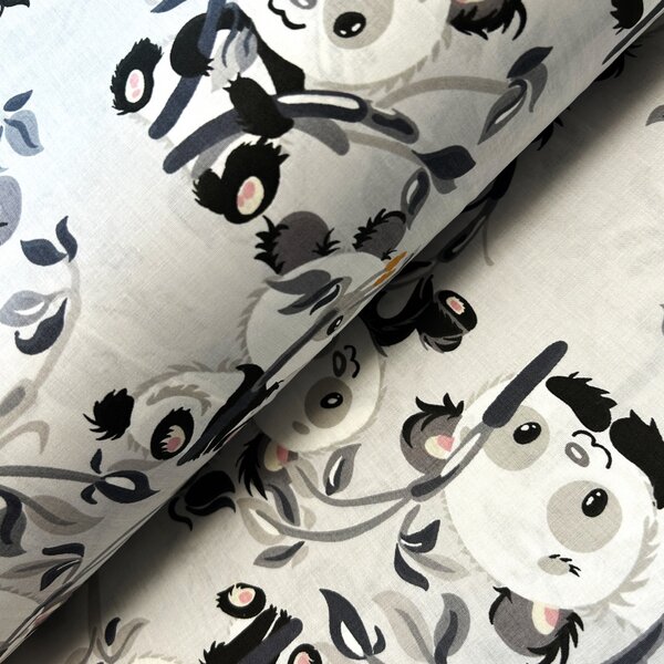 Ervi Bavlnená látka/plátno š.240cm - Panda - 26188-3, metráž