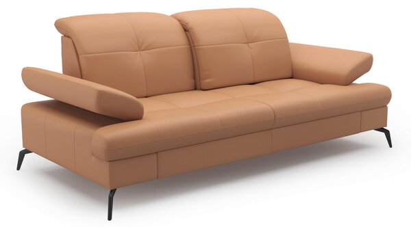 2,5-MIESTNA POHOVKA, cappuccino, kombinácia pravá koža/látka Sit & More - Sedačky, Online Only