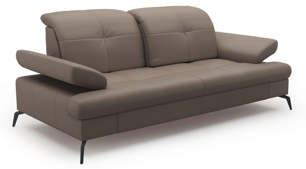 2,5-MIESTNA POHOVKA, sivá, kombinácia pravá koža/látka Sit & More - Sedačky, Online Only