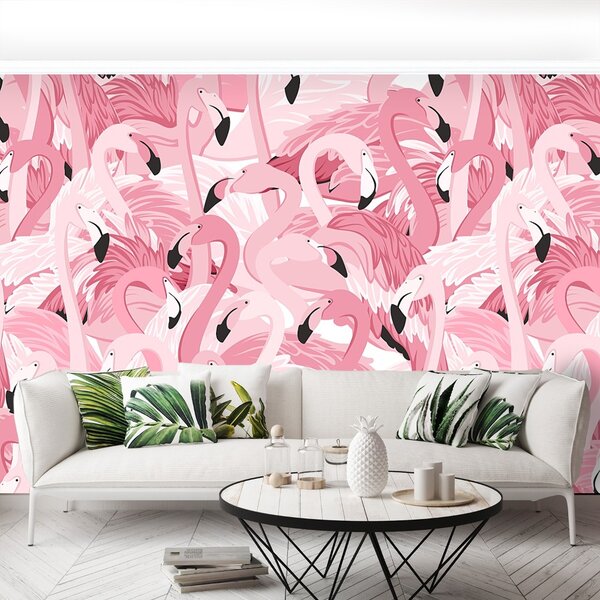 Fototapeta Vliesová Ružové plameniaky 104x70 cm