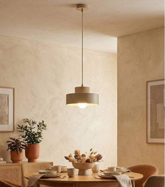 Luster na lanku KIVI 1xE27/15W/230V, béžový