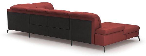 SEDACIA SÚPRAVA, textil, koža, červenohnedá Sit & More - Sedačky, Online Only