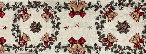Vianočný gobelínový behúň na stôl Mikuláš Chenille IT014 Farba Viacfarebná Rozmery 40x130 cm