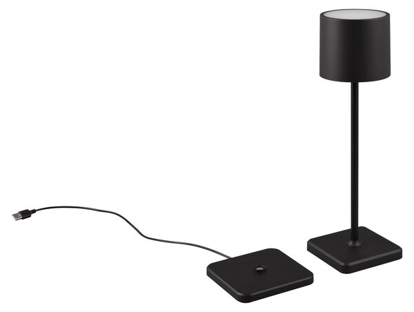 Stolná lampa FERNANDEZ 38cm čierna