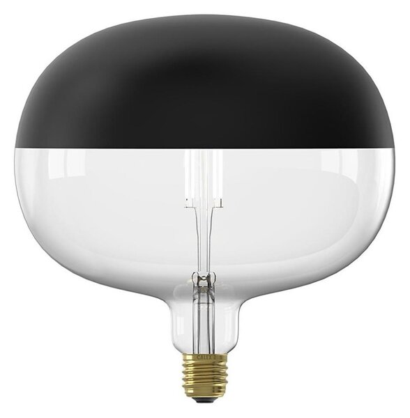LED stmievateľná žiarovka FILAMENT s vrchlíkom E27/6W/230V 1800K čierna CRI 90