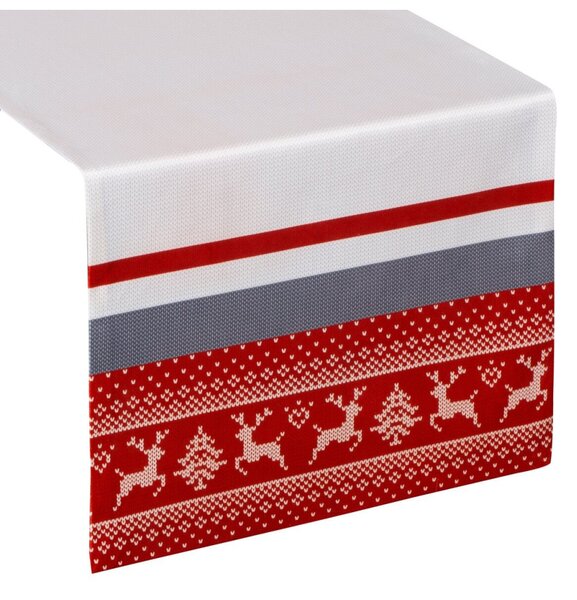 Vianočný zamatový behúň na stôl NOEL 01 Farba Viacfarebná Rozmery 40x140 cm