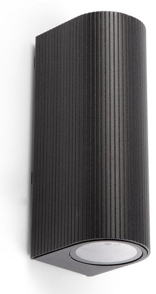 FARO 70327 - Vonkajšie nástenné svietidlo ESTELA 2xGU10/5W/230V IP65 čierna